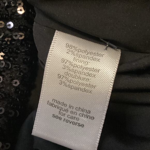 Ronny Kobo Basilla Ruched Black Micro Sequin Mini Skirt M 6 US $348 - Picture 8 of 10